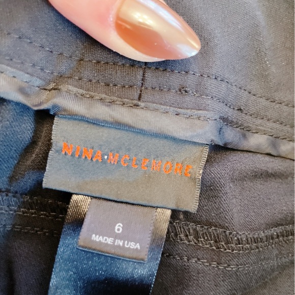 Nina Mclemore Womens Performance pants Stretch equestrian stretch low rise navy - Picture 7 of 8